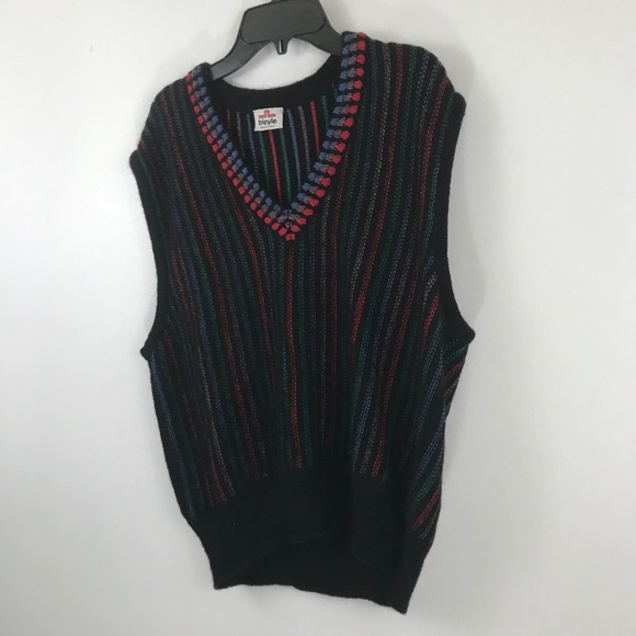 VTG bleyle Striped Sweater Vest Multicolor M - Picture 2 of 7